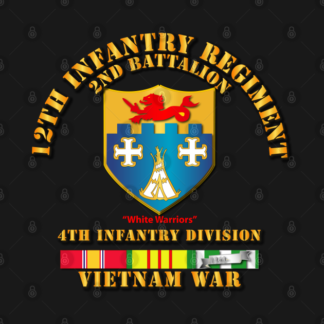 2nd Bn 12th Inf w VN Svc Ribbons - 2nd Bn 12th Inf W Vn Svc Ribbons - T ...