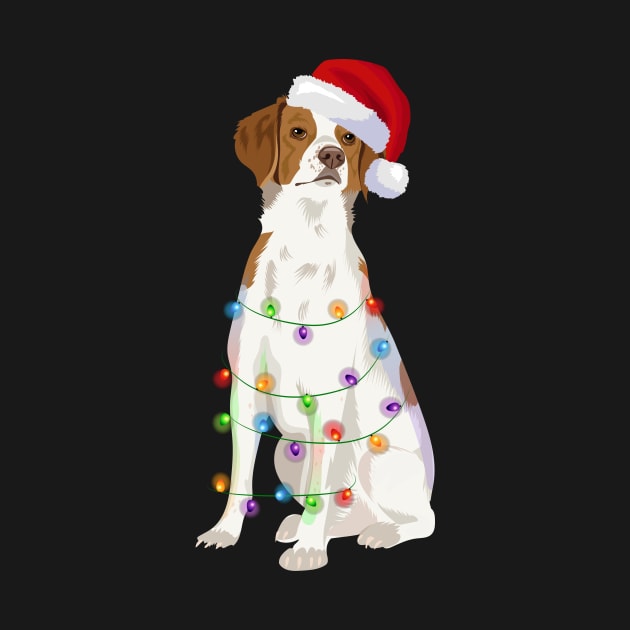 BRITTANY SPANIEL Christmas Lights Xmas by magazin