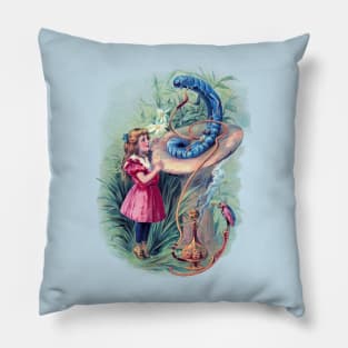 Alice in Wonderland and the Caterpillar Pillow