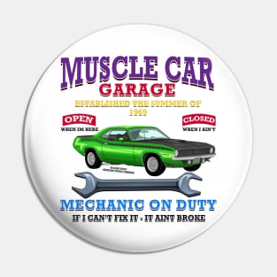 Classic Hot Rod Racing Muscle Car Garage Novelty Gift Pin