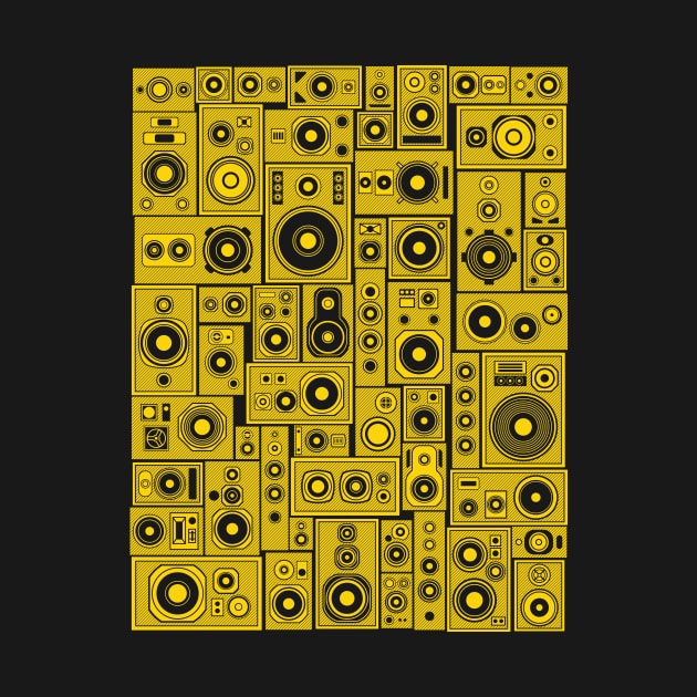 Speaker Stack Yellow by Atomic Malibu