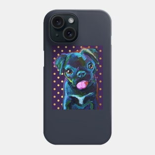 PUG PUPPY n' POLKA PATTERN Phone Case