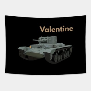 Valentine British WW2 Infantry Tank Tapestry