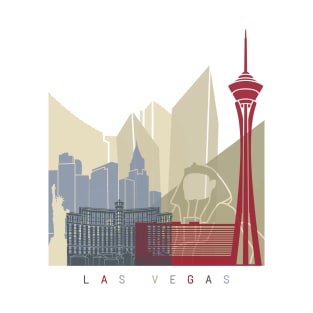 Las Vegas skyline poster T-Shirt