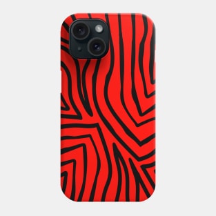 RED Zebra Stripes Phone Case