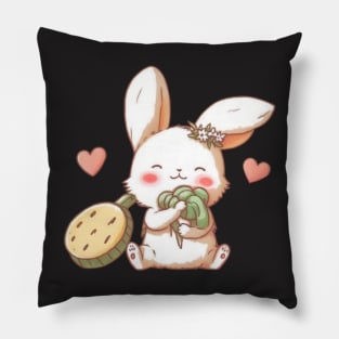 rabbit cute kawaii, t-shirt. Pillow