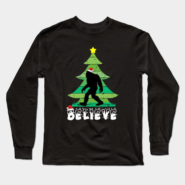bigfoot santa shirt