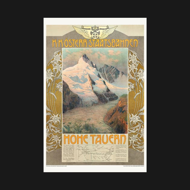 Austria Hohe Tauern Vintage Travel Poster 1910 by vintagetreasure