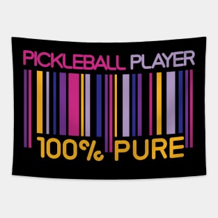 Neon 100% Pickleball Player Tapestry