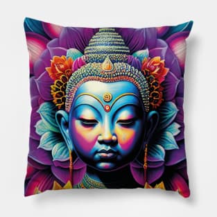 Buddha lotus Mandala Pillow