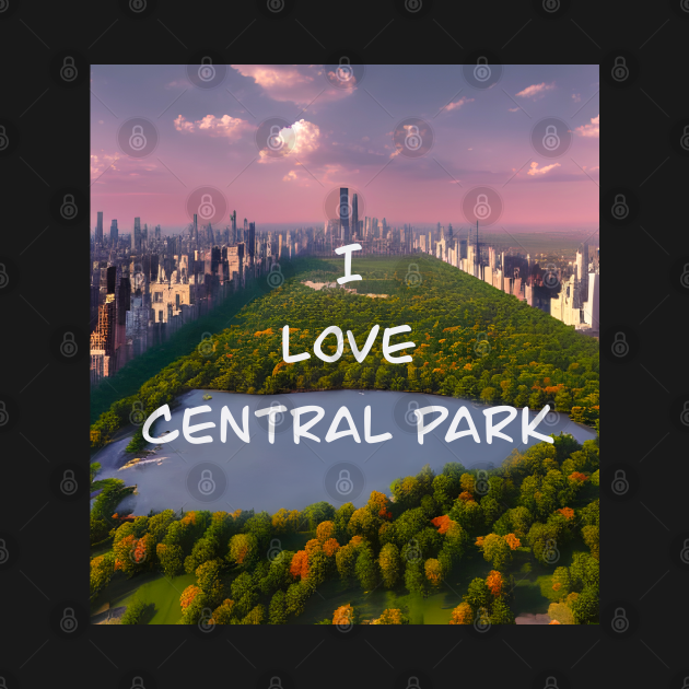 I Love Central Park Golden Hour - Central Park - T-Shirt | TeePublic