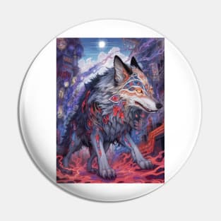 Wolf Diety Pin