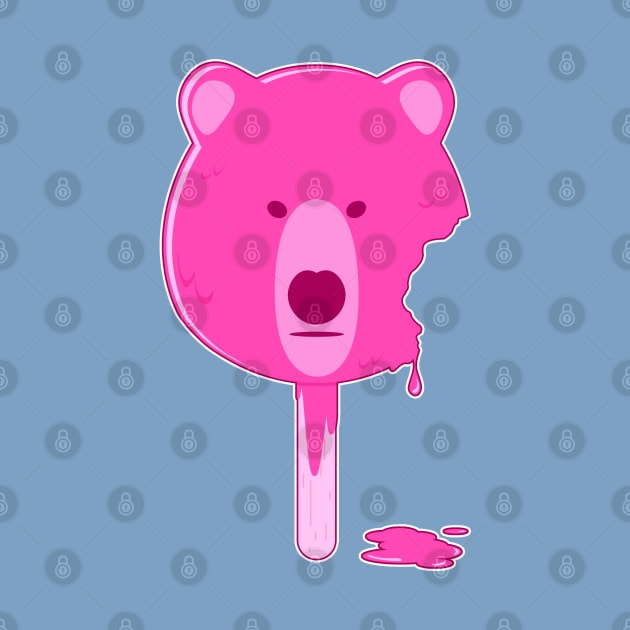 Pink Ice Cream Bear by ArtDiggs