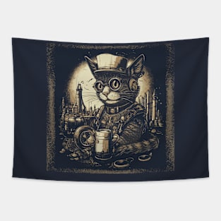 Steampunk car art Tapestry