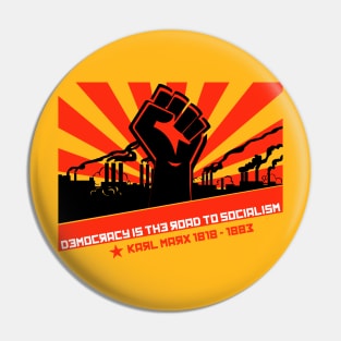 Karl Marx Constructivism Pin