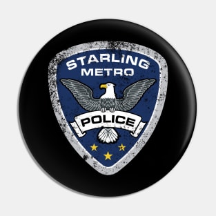 STARLING POLICE (ARROW) GRUNGE Pin