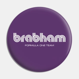 Brabham Formula One 1972 team logo - white print Pin