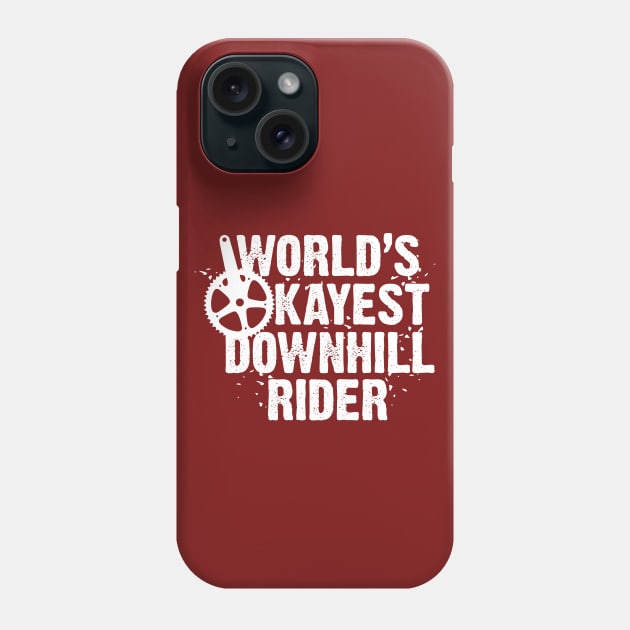 World's Okayest Downhill Rider Phone Case by andantino