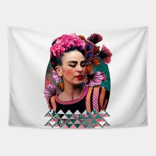 Flowery Frida Tapestry