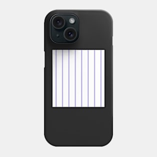 Narrow lilac and white stripes Phone Case