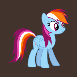 Lesbian Pride Rainbow Dash T-Shirt