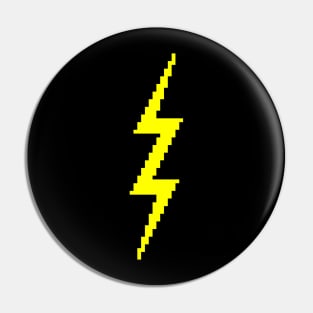 Pixel Lightning Bolt Pin