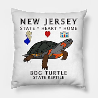 New Jersey - Bog Turtle - State, Heart, Home - state symbols Pillow