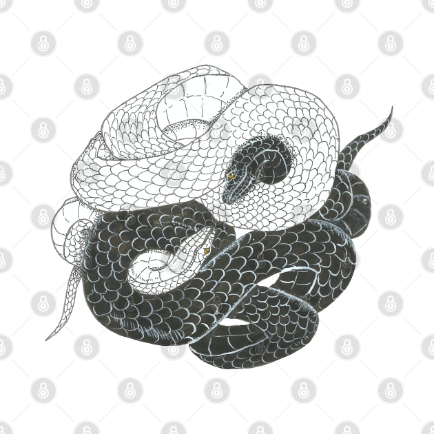 Yin yang snakes by Créa'RiBo