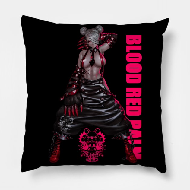 Blood Red Palm Pillow by Pan_Ren_Wei