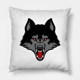 Scary Wolf Facemask A Rave Face - Aesthetic Art Of Animal Pillow