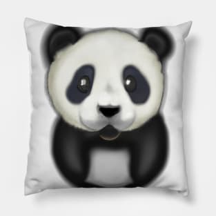 Cute Panda Drawing Pillow