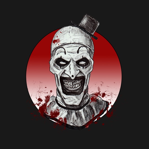 Art the Clown - Sketch Style Shirt by LeeHowardArtist
