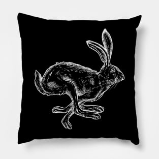 Running Hare Pillow