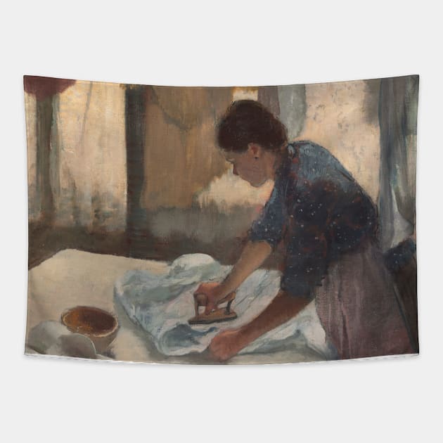 Woman Ironing by Edgar Degas Tapestry by Classic Art Stall