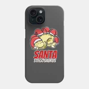 Santa Stegosaurus Phone Case
