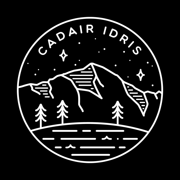 Cadair Idris, Wales Emblem - Black by typelab