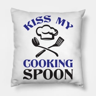 Kiss My Cooking Spoon - Cook Pillow