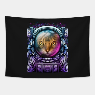 Cat Astronaut Tapestry