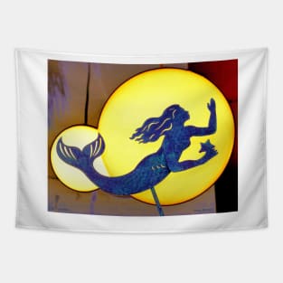 Indigo Mermaid Tapestry