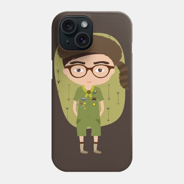 Sam Shakusky de Moonrise Kingdom Phone Case by Creotumundo