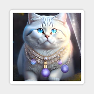 British Shorthair With Jewelry Magnet