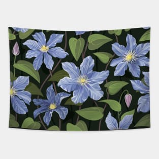 Clematis flowers blue Tapestry