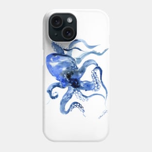 Navy Blue OCtopus Artwork Phone Case