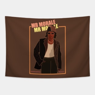 Kendrick Lamar Mr Morale & The Big Steppers Retro Design Tapestry