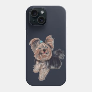 Yorkshire Terrier, cute sketch Phone Case