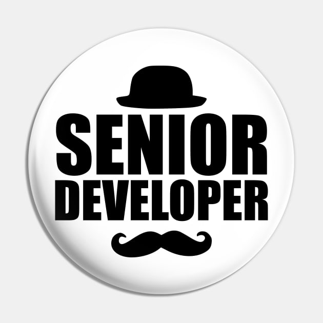 Funny Senior Developer, Cool Software Developers Pin by B3N-arts