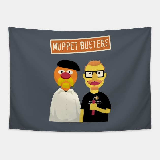 MUPPET BUSTERS Tapestry by monkeyminion