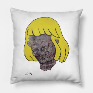 New Haircut Vs inner universe child | end of an era | apocalypse artwork cartoon Pillow