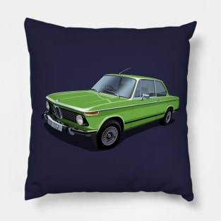 1974 2002 tii in green Pillow