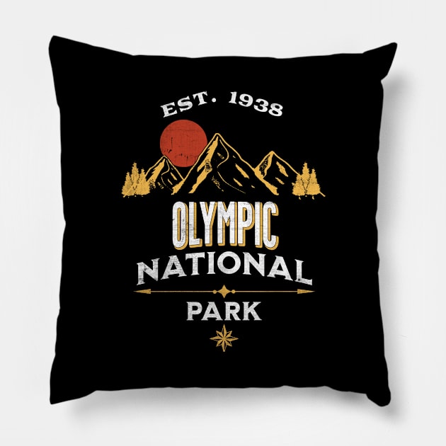 Olympic National Park Pillow by Alien Bee Outdoors